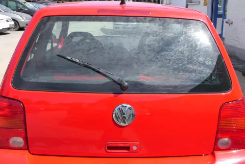 VW Lupo 6X Heckklappe Klappe Kofferraumklappe Scheibe rot LY3D (173842)