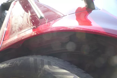 VW Golf 5 V 1K Kotflügel vorne rechts rot LY3D - Rost (174001)
