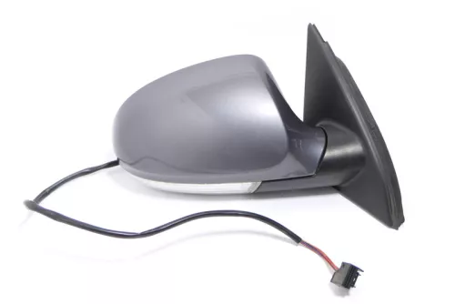 VW Passat 3C elektrischer Spiegel Außenspiegel rechts mit Glas Blinke grau LA7T (174126)