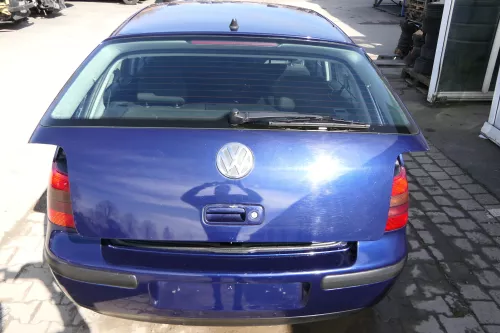 VW Golf 4 Limousine Heckklappe Kofferraumklappe Klappe hinten blau LB5N - Rost (174406)