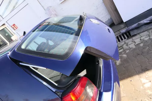 VW Golf 4 Limousine Heckklappe Kofferraumklappe Klappe hinten blau LB5N - Rost (174406)