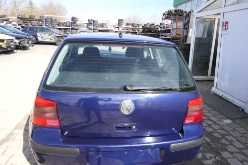 VW Golf 4 Limousine Heckklappe Kofferraumklappe Klappe hinten blau LB5N - Rost (174406)