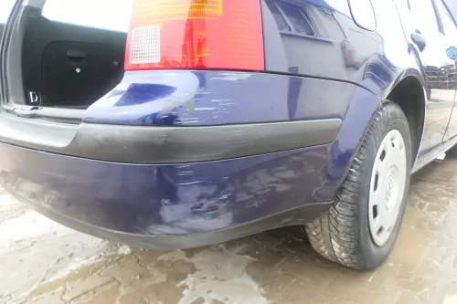 VW Golf 4 Kombi Avant Stoßstange hinten Heckstoßstange Stoßfänger blau LB5N (174503)