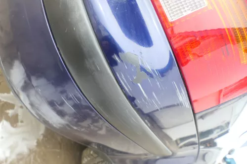 VW Golf 4 Kombi Avant Stoßstange hinten Heckstoßstange Stoßfänger blau LB5N (174503)