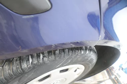 VW Golf 4 Kombi Avant Stoßstange hinten Heckstoßstange Stoßfänger blau LB5N (174503)