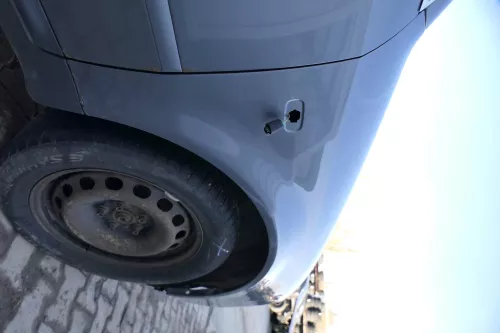 Audi A6 4B Kotflügel vorne rechts grau LY7L s(bis ca.Mitte 2001 passend) MÄNGEL (174544)