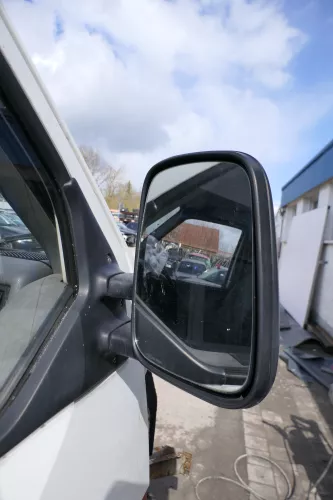 VW T4 mechanisch Spiegel Außenspiegel rechts Glas schwarz 701857508 origi matt