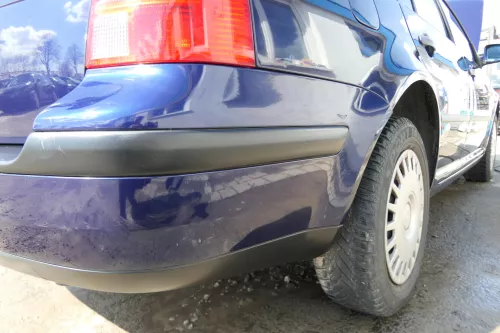 VW Golf 4 Kombi Avant Stoßstange hinten Heckstoßstange Stoßfänger blau LB5N (174833)