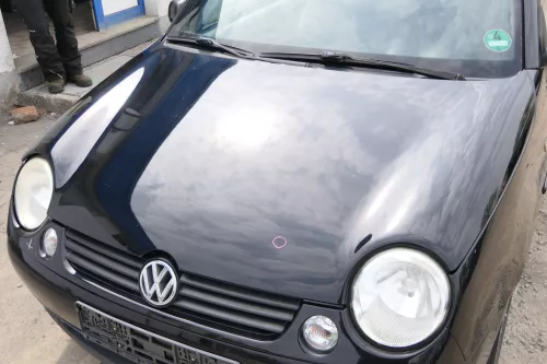 VW Lupo Motorhaube Klappe Frontklappe Haube vorne schwarz L041 uni  (175156)