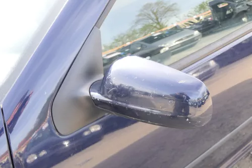 VW Golf 4 Bora elektrischer Spiegel vorne links Außenspiegel blau LC5H Glas (175242)