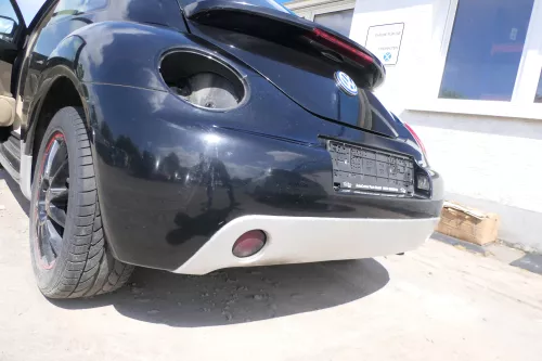 VW New Beetle 9C Stoßstange hinten Stoßfänger schwarz L041 Heckstoßfänger