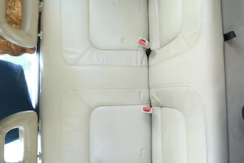 New Beetle 9C Sitz Sitze Rückbank Rücksitzbank Lehne Leder beige besch creme (175380)
