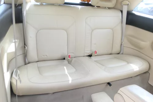 New Beetle 9C Sitz Sitze Rückbank Rücksitzbank Lehne Leder beige besch creme
