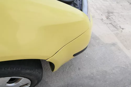 Skoda Fabia 6Y Stoßstange Stoßfänger vorne gelb LF1R 2000-2004  (175764)