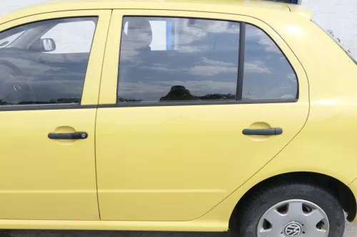 Skoda Fabia 6Y Limousine Schrägheck Tür hinten links gelb LF1R (175768)