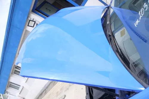 VW Polo 9N Motorhaube Klappe Haube vorne blau LA5F bis ca. Bj. 2004 (175902)