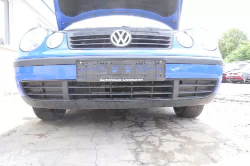 VW Polo 9N Stoßstange Frontstoßstange vorne blau LA5F (175903)
