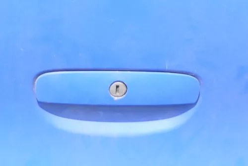 VW Polo 9N 9N3 Griff Heckkklappe Heckklappengriff blau LA5F (175907)