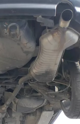 1x Audi A6 4B Quattro Allrad Auspuff Endschalldämpfer rechts hinten 2,5 TDI (176069)