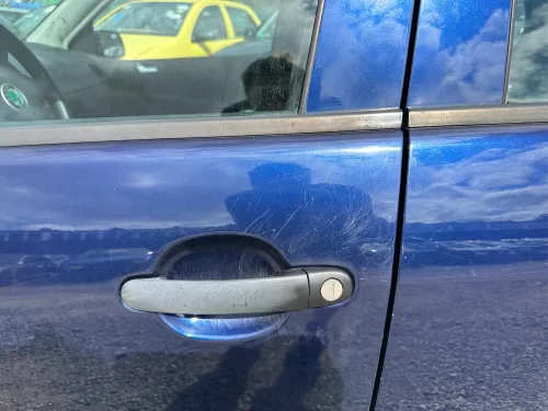 Fabia 6Y Kombi + Limousine Tür vorne links Fahrertür blau LF5U ohneAnbauteile (176173)