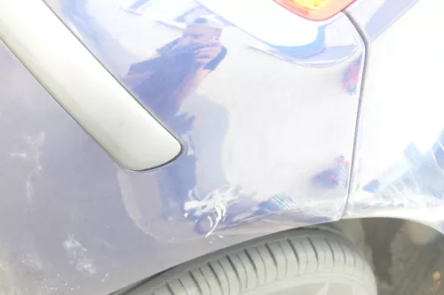 Skoda Fabia 6Y Schrägheck Stoßstange hinten Heckstoßstange blau LF5U (176181)
