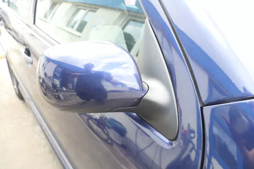 Skoda Fabia 6Y elektrisch Spiegel Außenspiegel rechts mit Glas blau LF5U (176189)