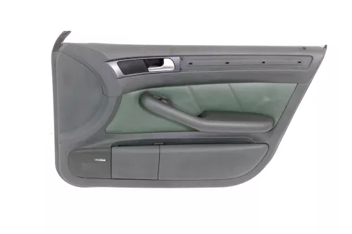 1x Audi A6 4B Türverkleidung Verkleidung Tür vorne rechts Leder grün farngrün