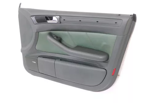 1x Audi A6 4B Türverkleidung Verkleidung Tür vorne rechts Leder grün farngrün (176262)