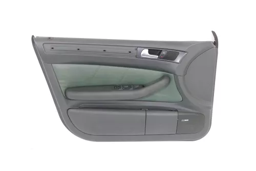 1x Audi A6 4B Türverkleidung Verkleidung Tür vorne links Leder grün farngrün (176263)
