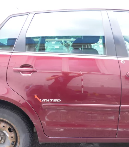 VW Polo 9N 9N3 Tür hinten rechts 4/5-Türer rot LC3R - ohne Anbauteile (176367)
