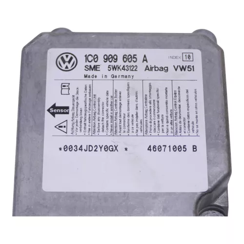 VW T5 Steuergerät für Airbag Airbagsteuergerät 1C0909605A  03G  1x Airbag (176434)