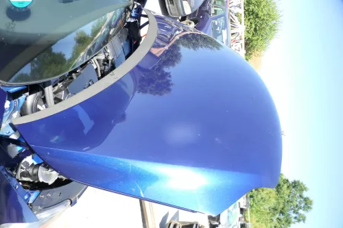 VW Golf 6 5M 521 Plus Motorhaube Haube Klappe vorne blau LD5Q (176479)