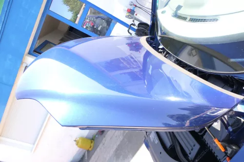 VW Golf 6 5M 521 Plus Motorhaube Haube Klappe vorne blau LD5Q (176479)
