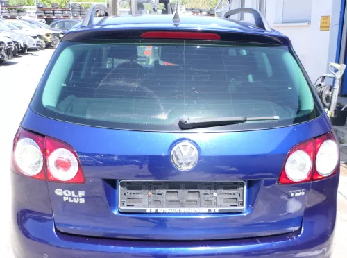 VW Golf Plus 5M Heckklappe hinten Kofferraumklappe Scheibe blau LD5Q - Rost (176492)