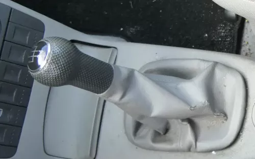 VW Lupo Polo 6N2 Schaltknauf Schaltsack Schaltung Schaltknüppel grau (176664)