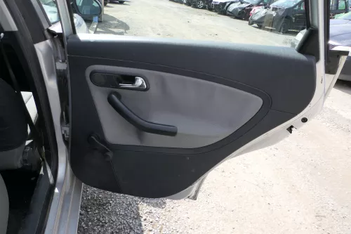 1x Ibiza 6L Türverkleidung Verkleidung Tür hinten rechts 4/5-Türer schwarz grau (176690)