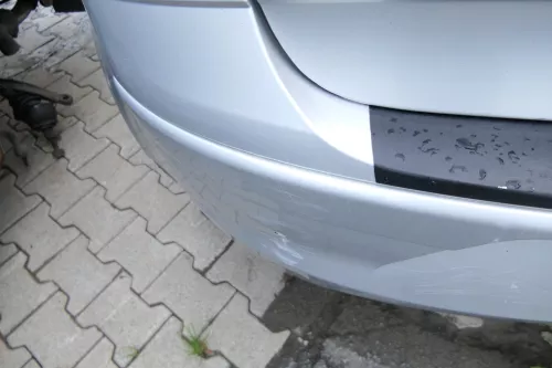 Seat Altea 5P Stoßstange hinten Heckstoßstange Stoßfänger grau silber LS7N (176745)