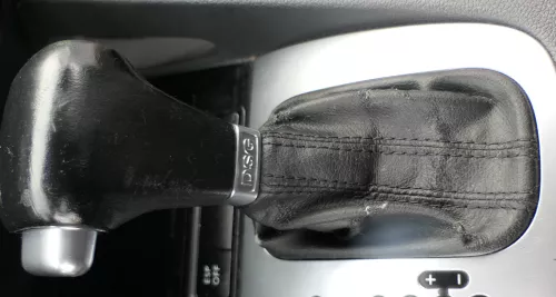 VW Golf 5 1K Schaltknauf Schaltsack Schaltknüppel Automatik Leder schwarz 
