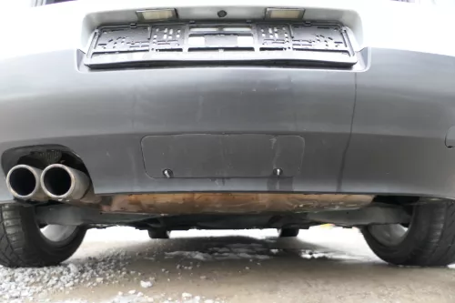 VW Golf 5 1K Limousine Stoßstange hinten Heckstoßstange silber LA7W PDC (176944)