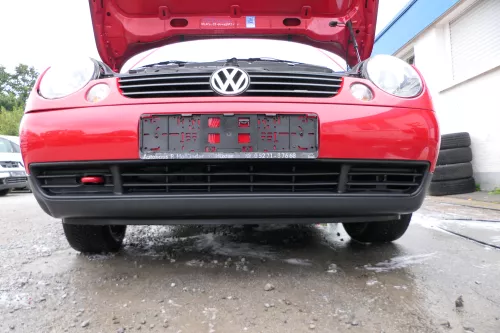 VW Lupo 6X Stoßstange vorne Frontstoßstange Stoßfänger rot LP3G (177049)