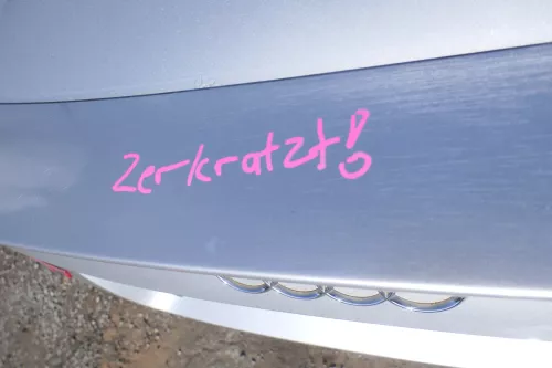Audi TT 8N Roadster Heckklappe Kofferraumklappe Klappe Spoile hinten silber LY7W (177204)