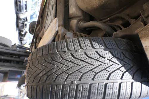 2x VW Golf 5 9N 6Y Reifen 225/45 R17 H Winterreifen ca. 6-7mm NUR REIFEN (177264)
