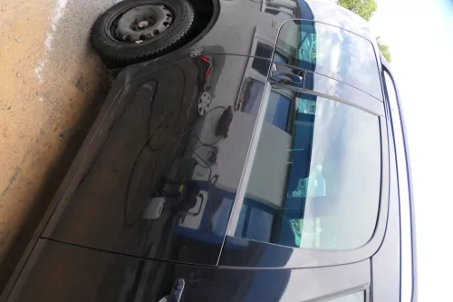 Skoda Roomster 5J Tür hinten rechts schwarz LF9R (ohne Anbauteile - mit Scheibe) (177378)