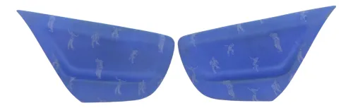 2 Lupo Arosa Türverkleidung Verkleidung Seite hinten links rechts Abdeckung blau