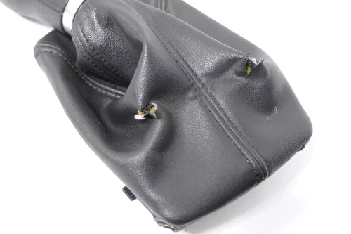 Audi A4 8E B6 B7 Schaltknauf Schalthebel Schalthebelgriff Leder 6Gang soul schwa (177591)