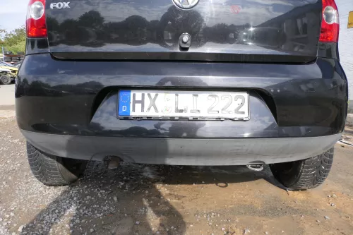 VW Fox 5Z Stoßstange hinten Stoßfänger schwarz LC9Z Heckstoßstange