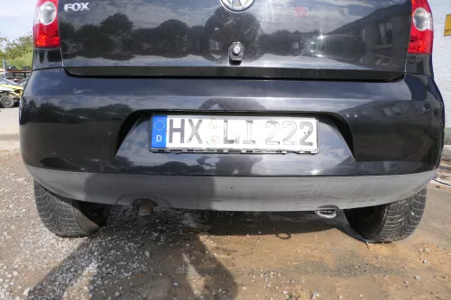 VW Fox 5Z Stoßstange hinten Stoßfänger schwarz LC9Z Heckstoßstange (177685)