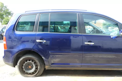 VW Touran 1T 1T3 Tür hinten rechts blau LB5N - ohne Anbauteile (177783)