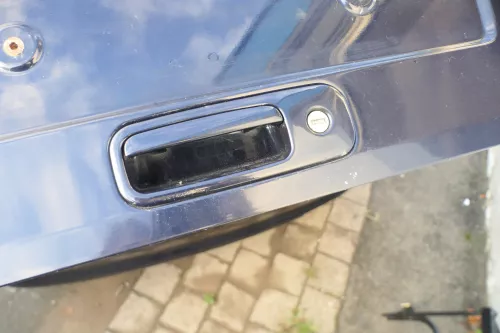VW Polo 6N Heckklappe Klappe hinten Kofferraumklappe mit Scheibe blau LC5H (178009)