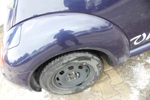 VW New Beetle 9C Kotflügel hinten rechts blau LG5T 1C0821302H
